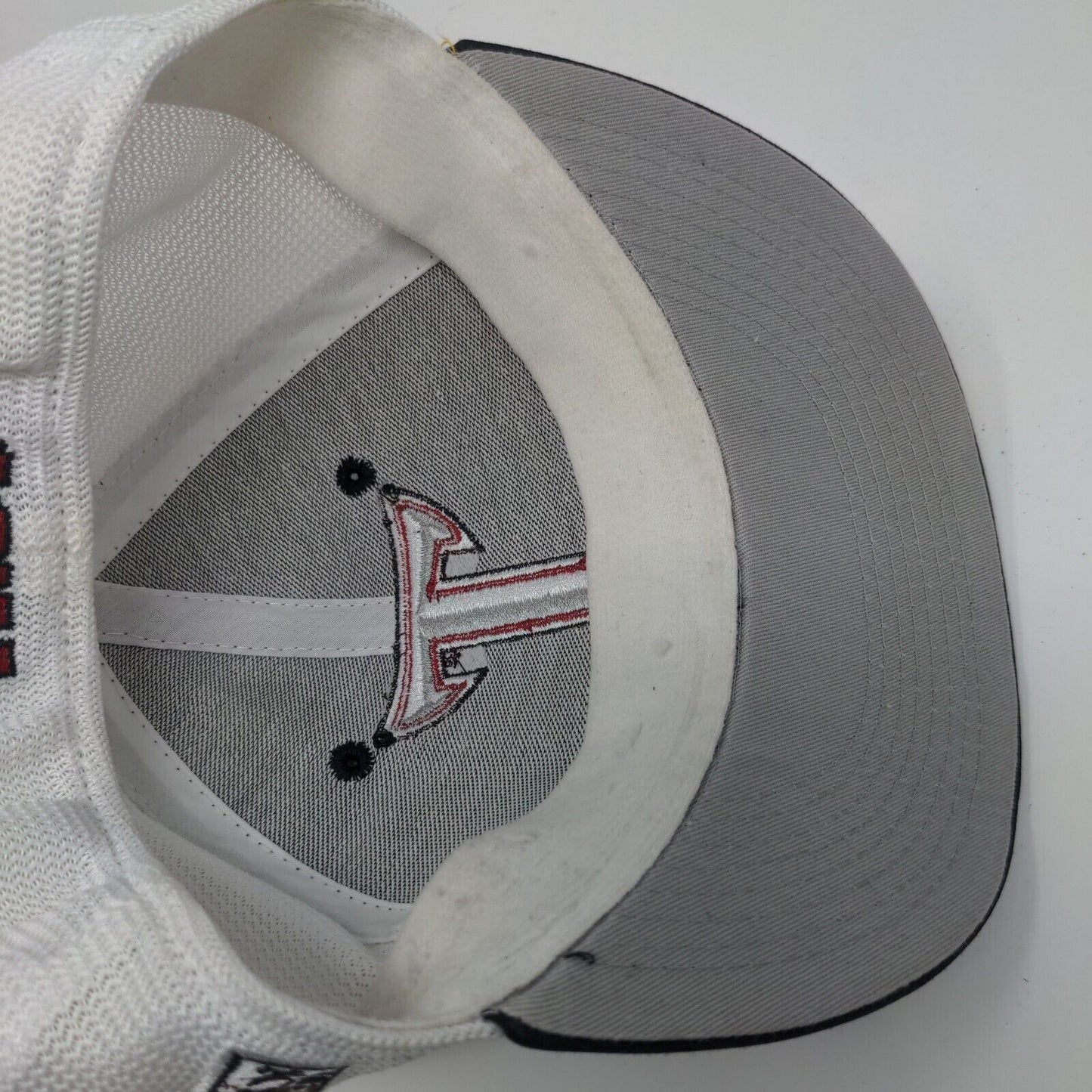 Troy Fitted Mesh Back Hat Red Embroidered Logo The Game Pro Poly Blend