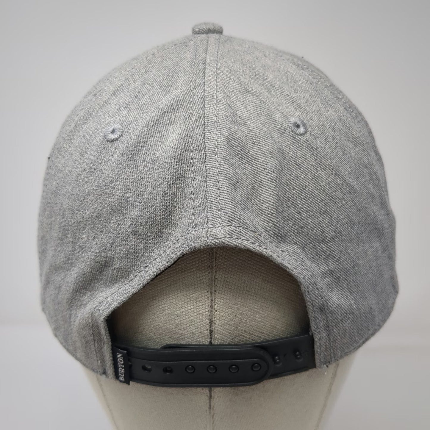 Burton 5 Panel Gray One Size Mountain Sunset Patch Snapback Hat High Profile