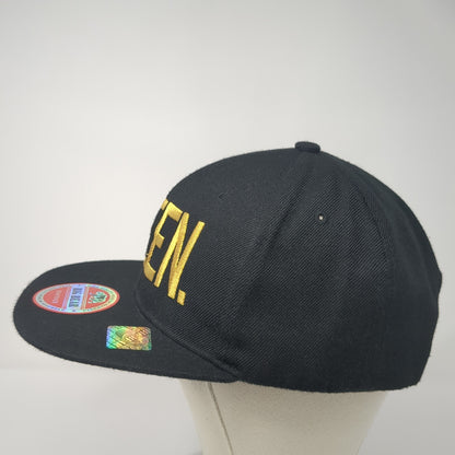 Queen Snapback Hat Black One Size Adjustable Embroidered Big Bear