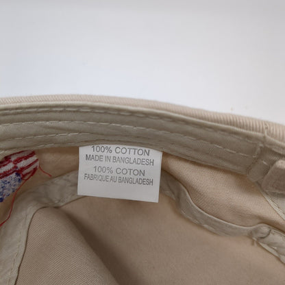 River Hair Don't Care Strapback Cadet Army Hat Tan One Size Embroidered