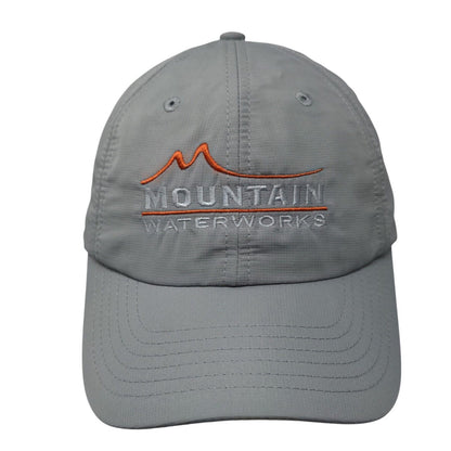 Mountain Waterworks Strapback Hat Gray OSFA Adjustable Embroidered Imperial