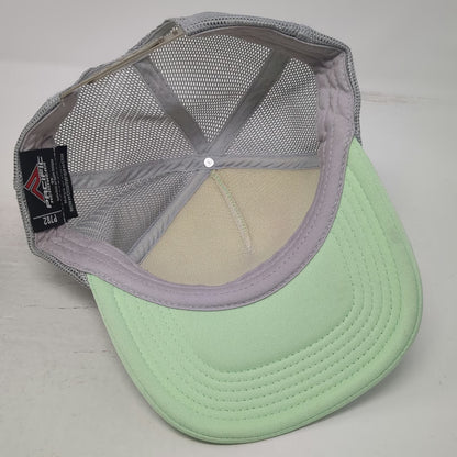 Pacific Headwear Trucker Hat Green One Size Mesh Back RME Logo Rope Snapback