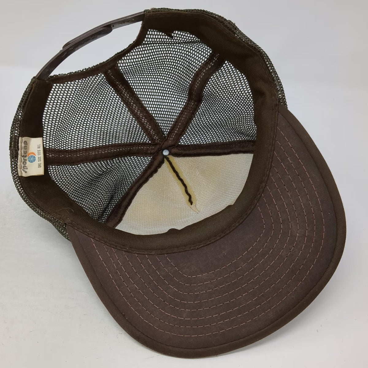 Sportcap Bureau of Land Management Trucker Hat Brown One Size Mesh Snapback