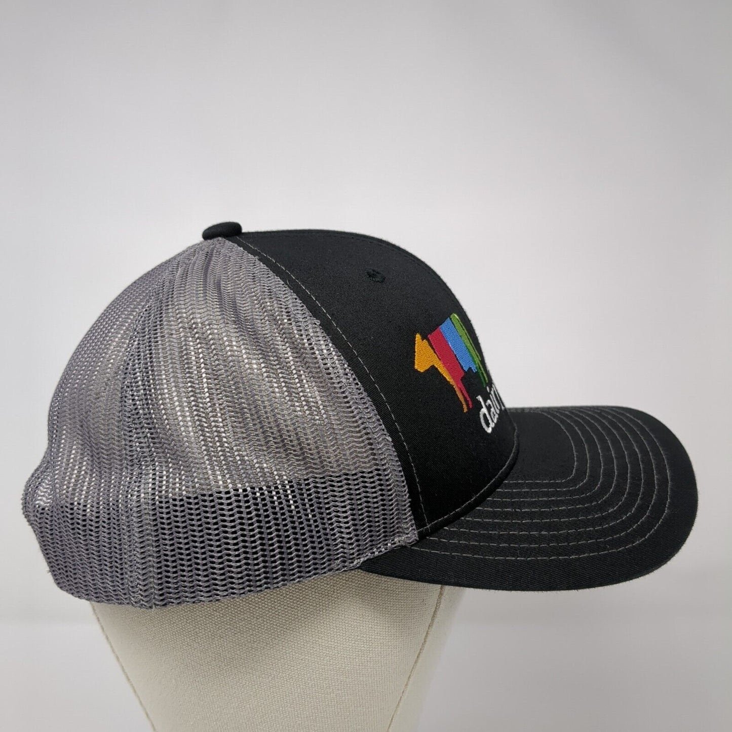Dairy West Pioneers by Nature Trucker Hat Black One Size Mesh Back
