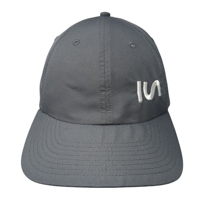Richardson Strapback Hat Gray One Size Embroidered Logo Adjustable