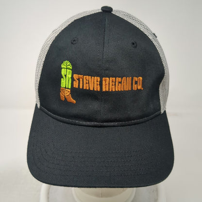 Otto Trucker Hat Black Gray One Size Steve Regan Co Logo Mesh Snapback Workwear