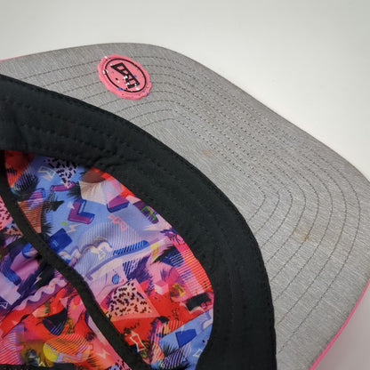 Melin Trucker Hat Pink S Hydro Neon Collection Perforated Snapback Palm Trees