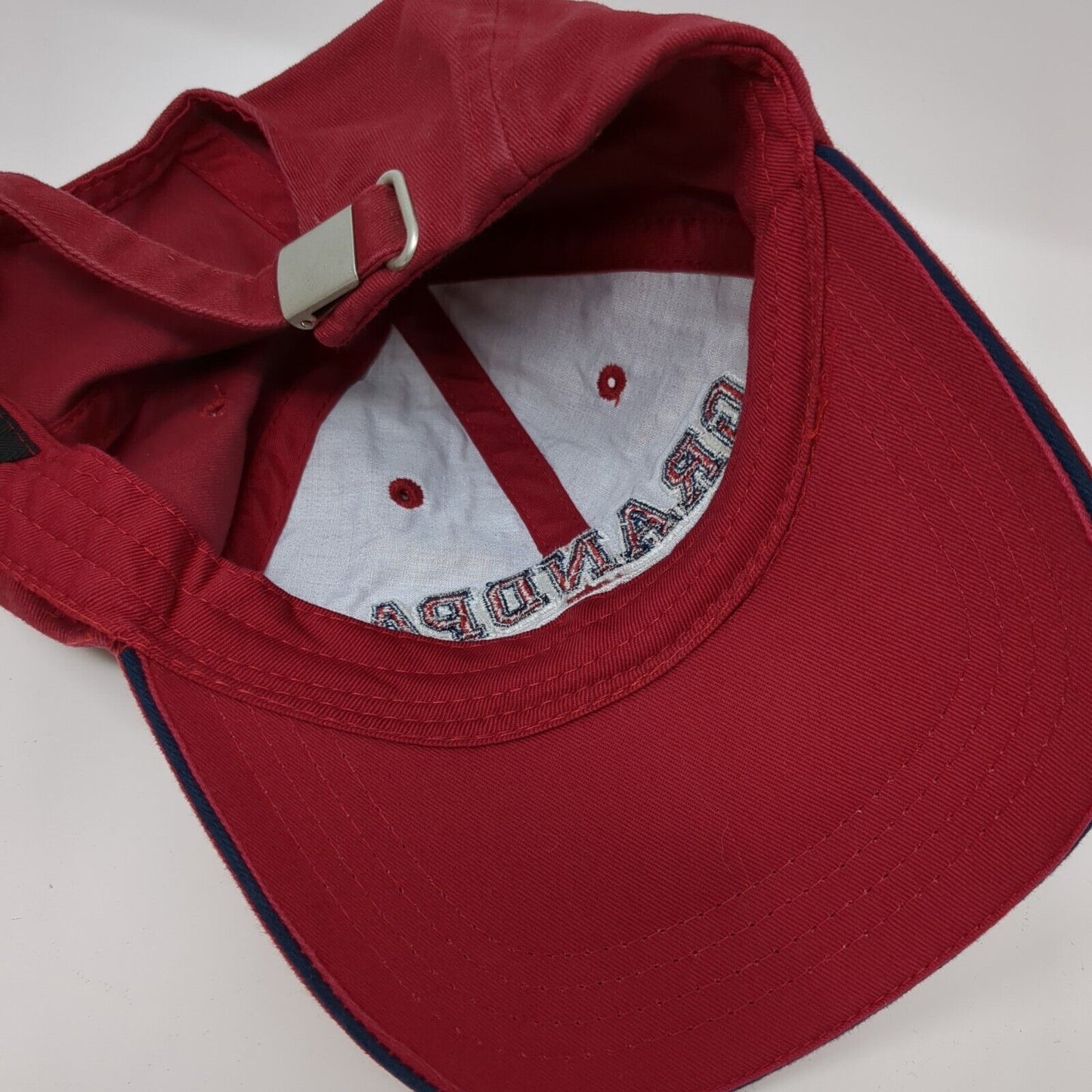 Grandpa #One Slideback Hat Red One Size Adjustable Embroidered 6 Panel