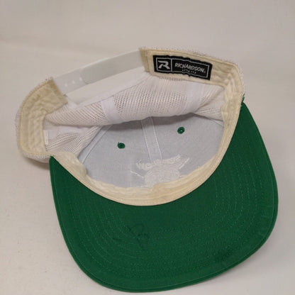 Seth Low Lion Snapback Mesh Back Trucker Hat Green One Size Embroidered