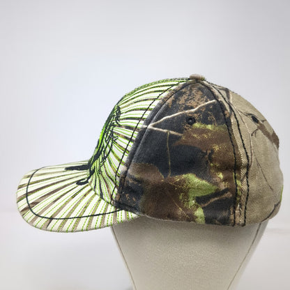 Bone Collector Baseball Cap White Green XL Camo Skull Antlers Brotherhood Hat