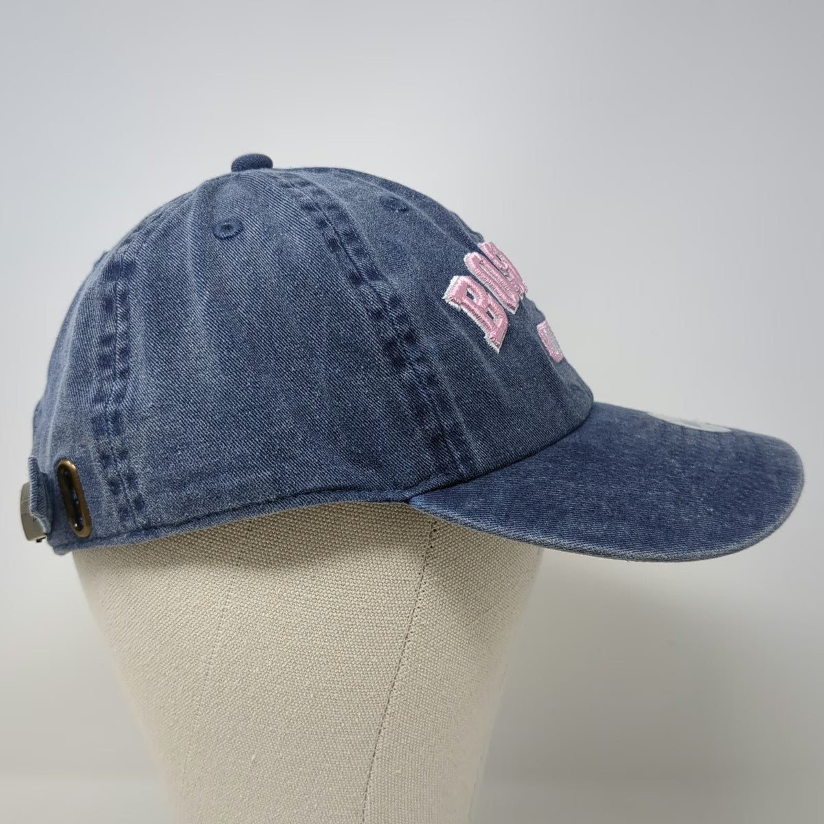 Bay State Apparel Baseball Cap Blue One Size Embroidered Boston Mass 1630 Hat