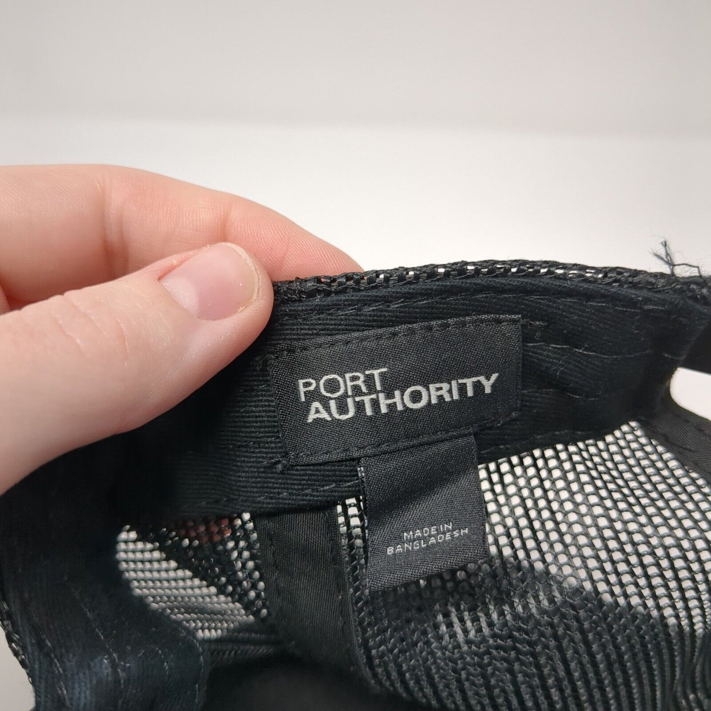 HISPOD Snapback Trucker Hat Black One Size Adjustable Mesh Back Port Authority