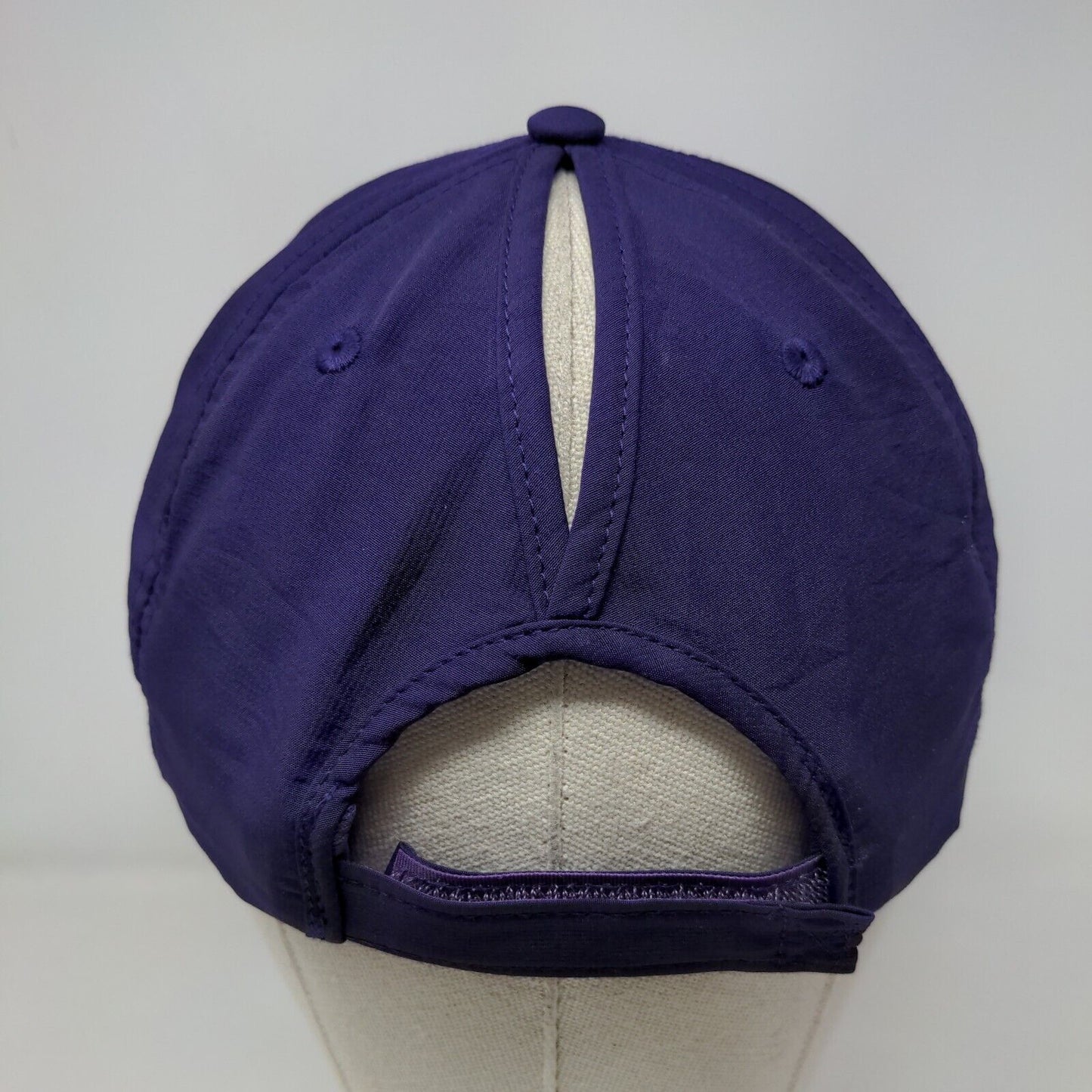Kiva Dunes Strapback Hat Purple One Size Adjustable Ponytail 6 Panel
