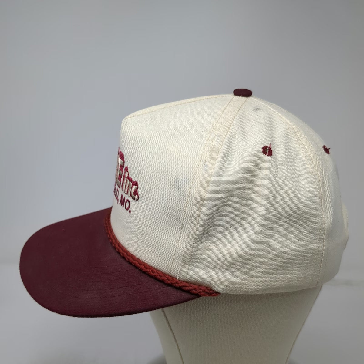 Mad Hatters 5 Panel Hat White Red One Size Prime Inc Springfield Rope Trucking