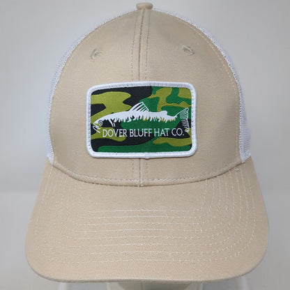 Dover Bluff Hat Co. Trucker Hat Brown One Size Mesh Back Fish Patch Snapback