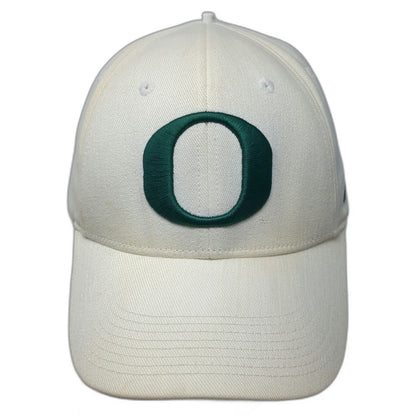 Nike Oregon Ducks NCAA White One Size Cap Hat Swoosh Flex Stretch Fit Logo