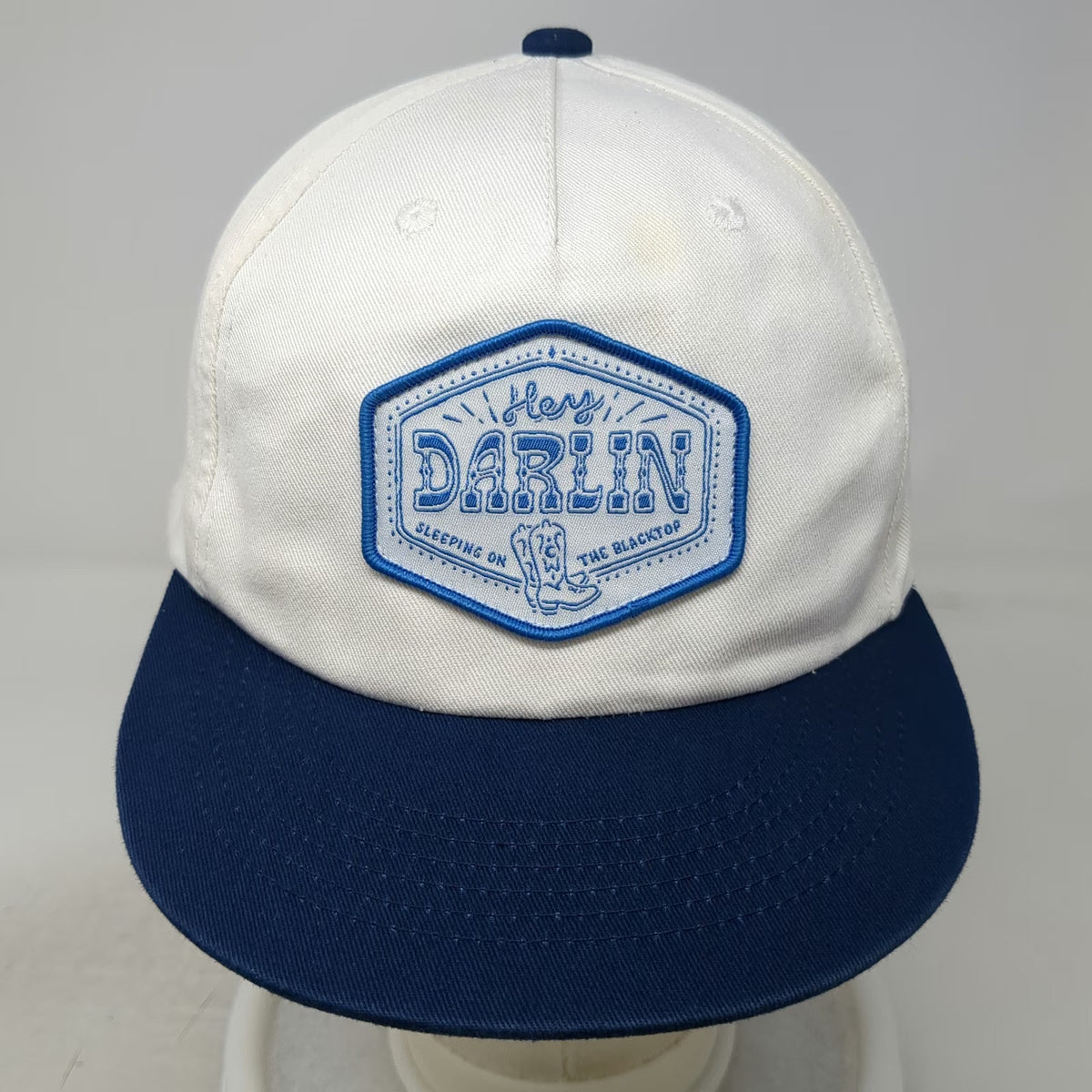 Colter Wall 5 Panel White Hat One Size Hey Darlin Sleeping on the Blacktop Snap