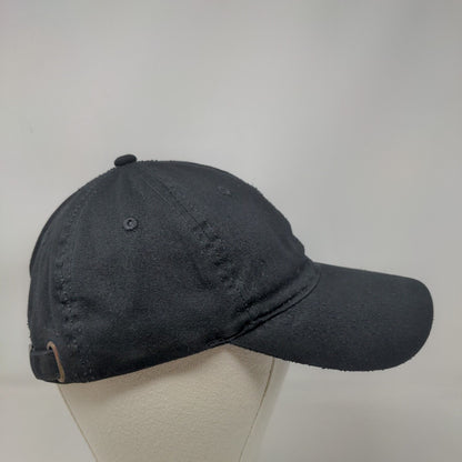 New Chef Slideback Hat Black One Size Adjustable Solid Blank 6 Panel