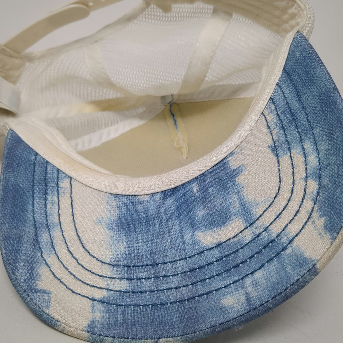 Billabong Trucker Hat Blue One Size Mermaid Club Mesh Back Snapback Tie Dye Foam