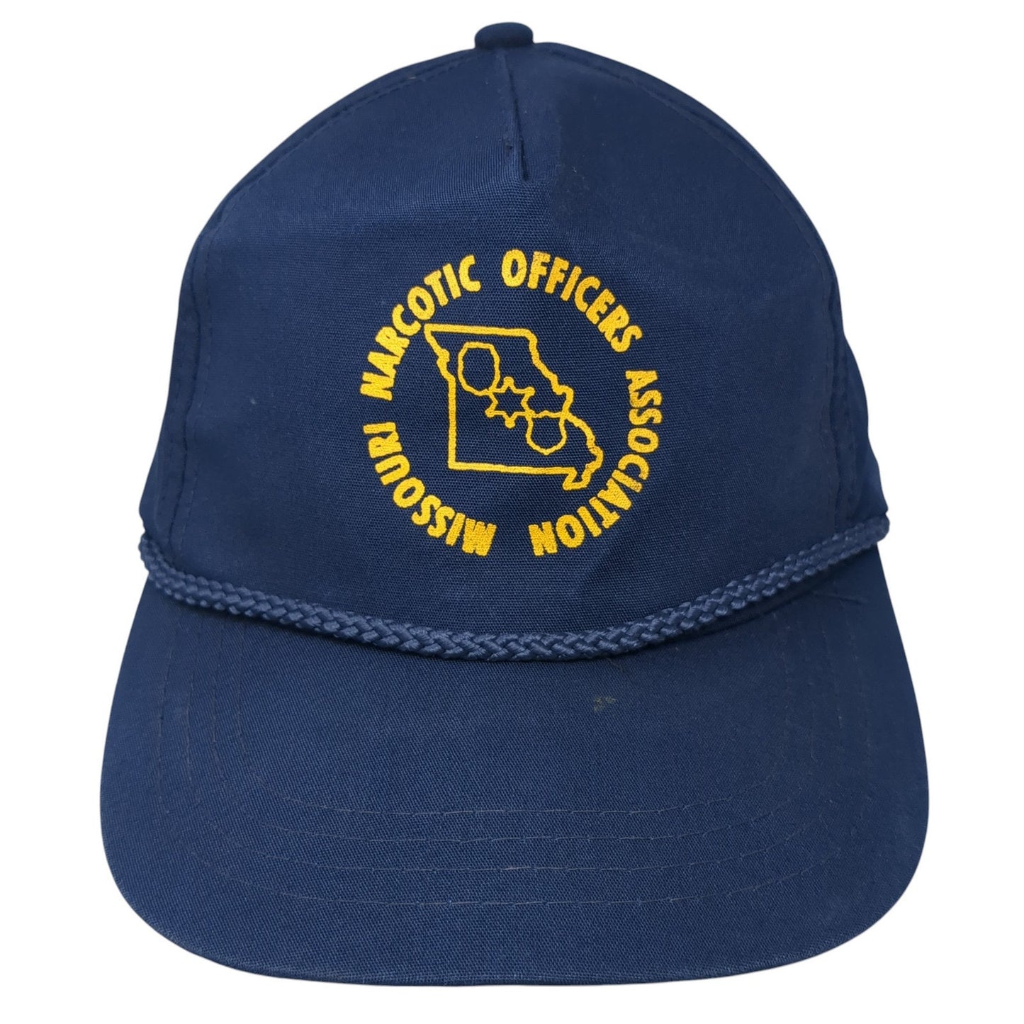 Missouri Narcotic Officers Association Slideback Rope Hat Blue One Size