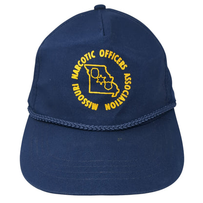 Missouri Narcotic Officers Association Slideback Rope Hat Blue One Size