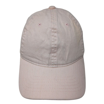 Unbranded Slideback Hat Pink One Size Adjustable Vented Holes 6 Panel Blank