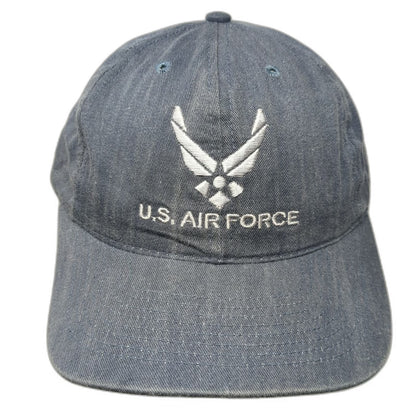 US Air Force Baseball Cap Blue One Size No One Comes Close Slideback Cotton Hat