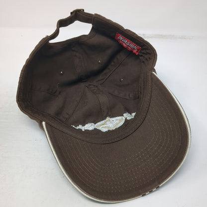 Invasion Baseball Cap Brown Gold One Size Puerto Vallarta Souvenir Hat Slideback