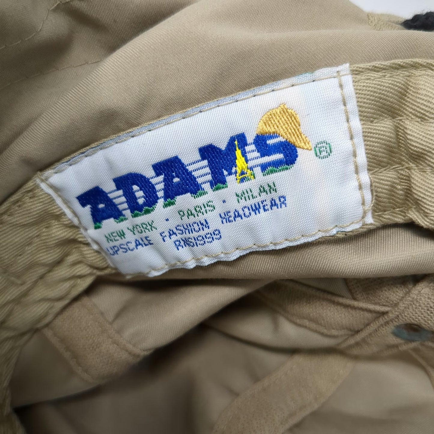 Adams Baseball Cap Beige OS Divers Alert Network DAN Scuba Diving Neck Flap