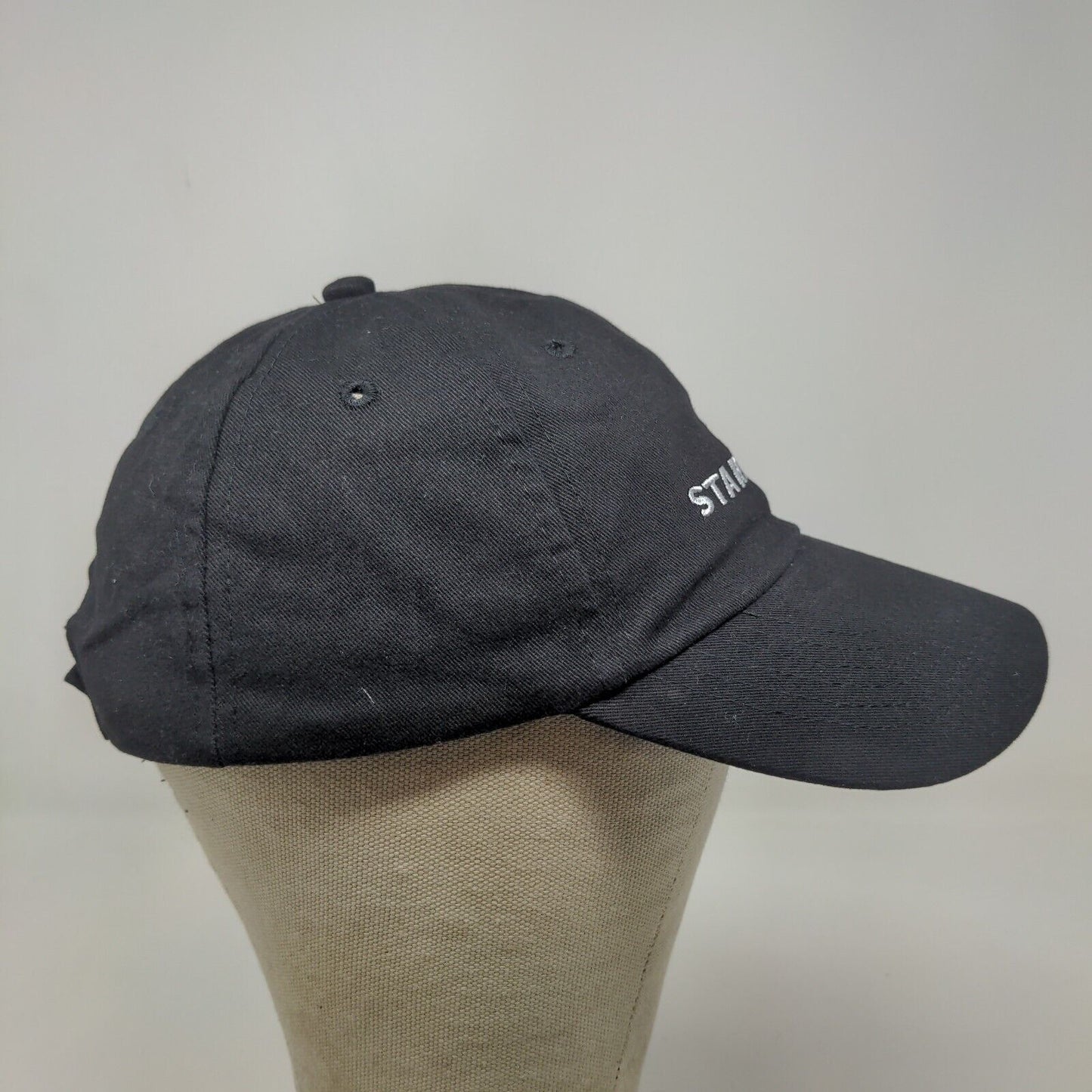 Starbucks Men's Strapback Hat Black Adjustable Embroidered Logo Employee Uniform