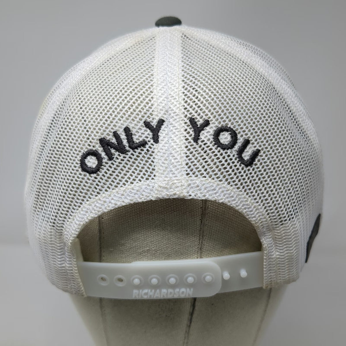 Richardson Trucker Hat Gray One Size Smokey Bear Only You Forest Fire Mesh Back