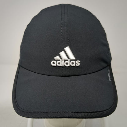Adidas Baseball Cap Black One Size Strapback Climalite Mesh Side Panels Hat