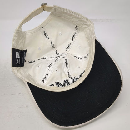 New Era Adams Golf Super S Baseball Cap White One Size Slideback Hat Cotton