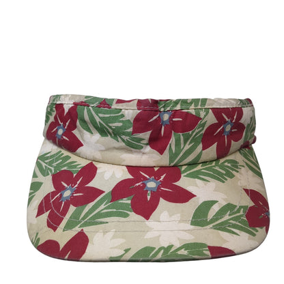 Faded Glory Sun Visor Hat Multicolor OS Adjustable Lightweight Floral Print