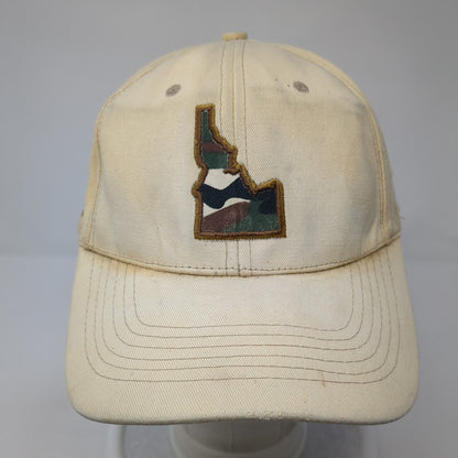 Idaho Stampede Camo Strapback Hat Tan One Size Support Our Troops