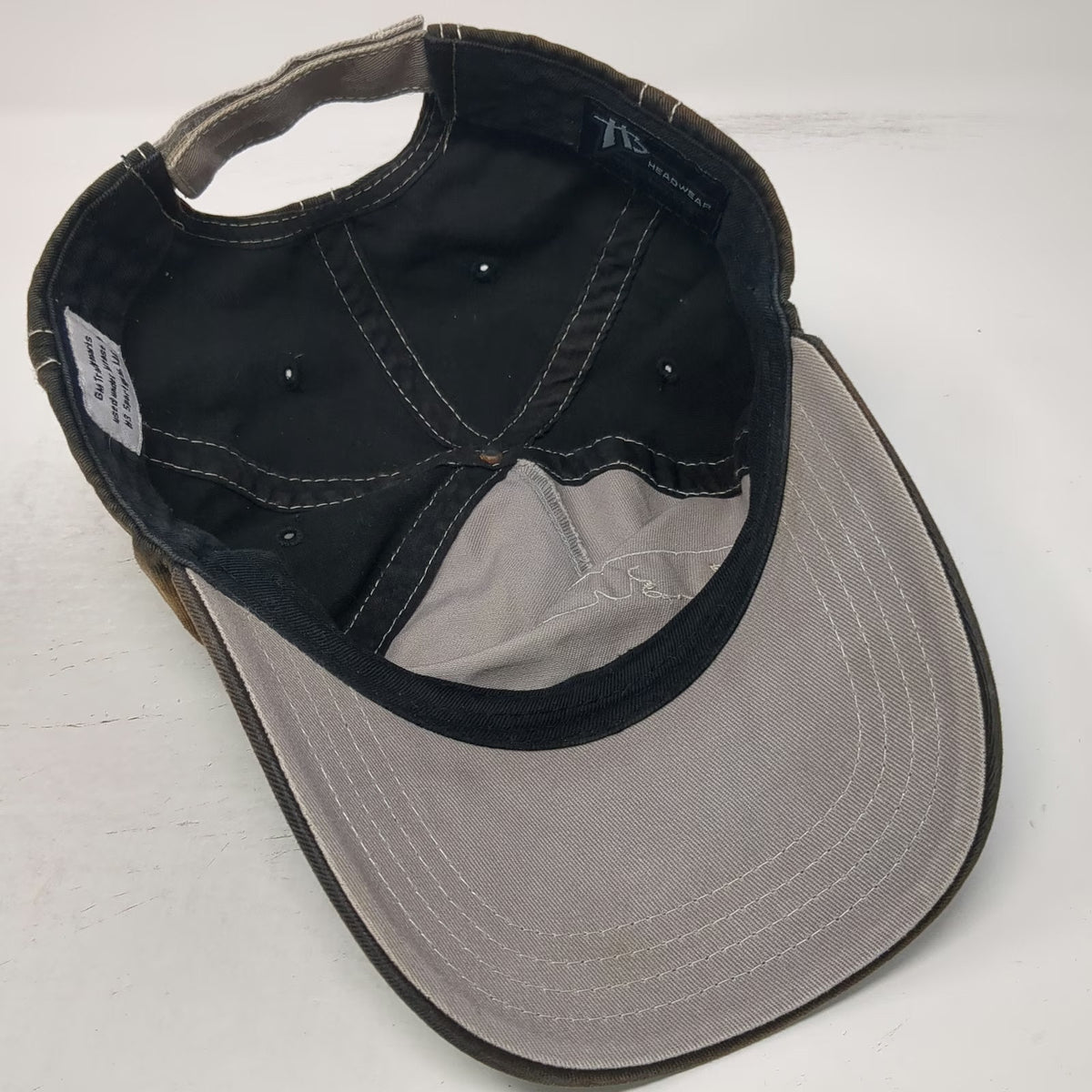 H3 Sportgear 5 Panel Brown One Size Chevrolet Logo Patch Stitched Strapback Hat