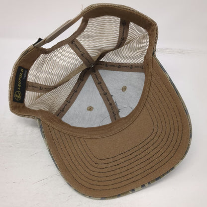 Leupold Snapback Hat Green Tiger Stripe Camo Mesh Trucker Hunting One Size