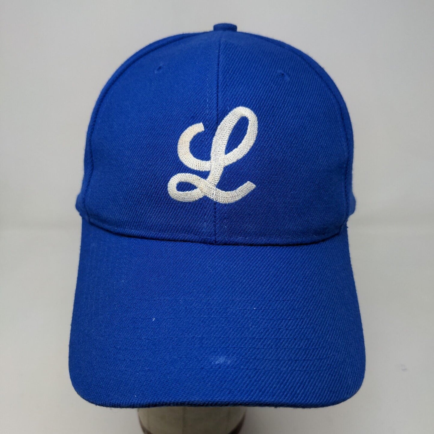 San Sun Men's Snapback Hat Blue Size OSFA Embroidered L Logo