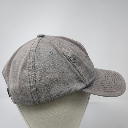 Calvin Klein Snapback Hat Gray One Size cK Logo Embroidered Washed Cotton Denim
