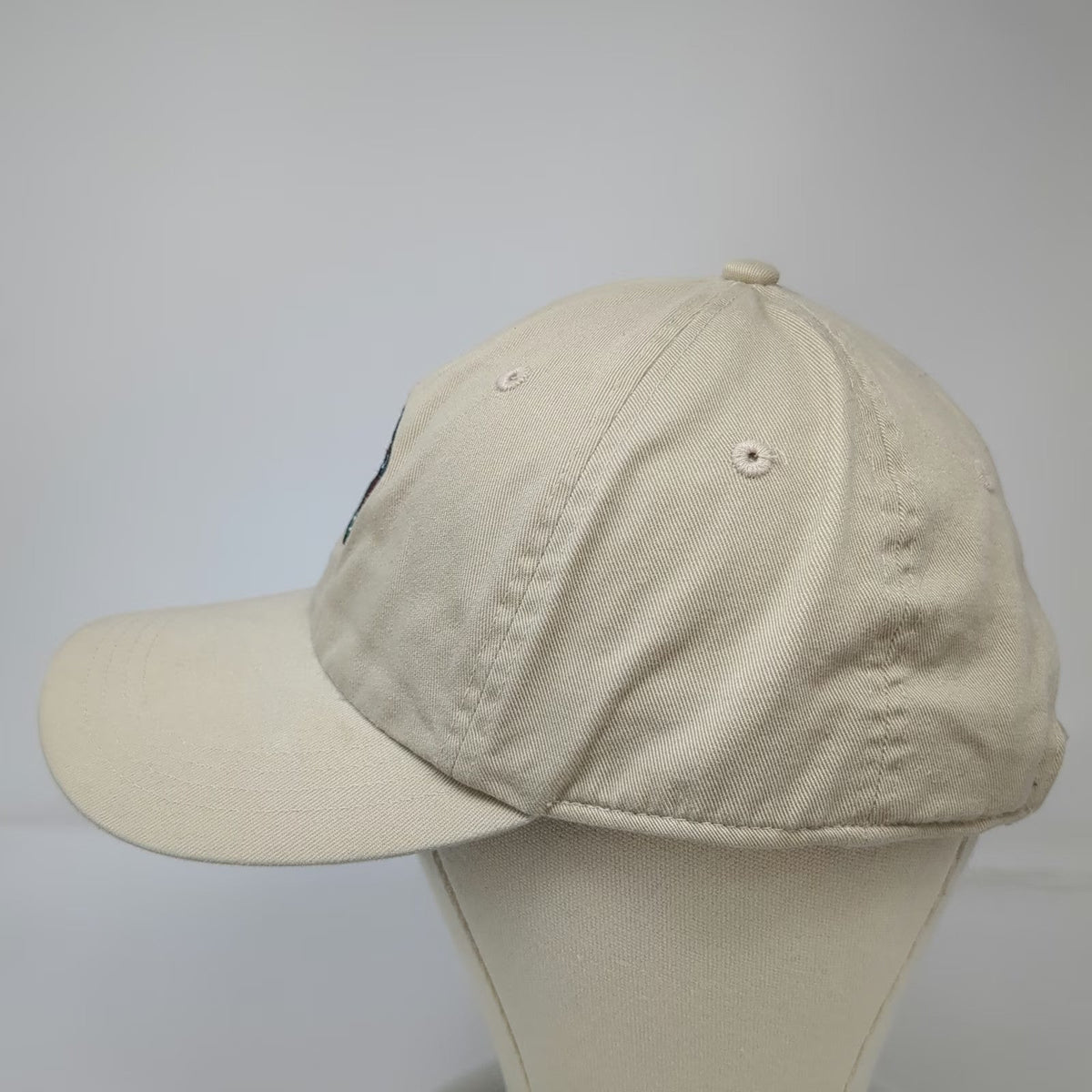 Ahead Baseball Cap Beige One Size Falvey's Motors Norwich CT Patch Slideback Hat