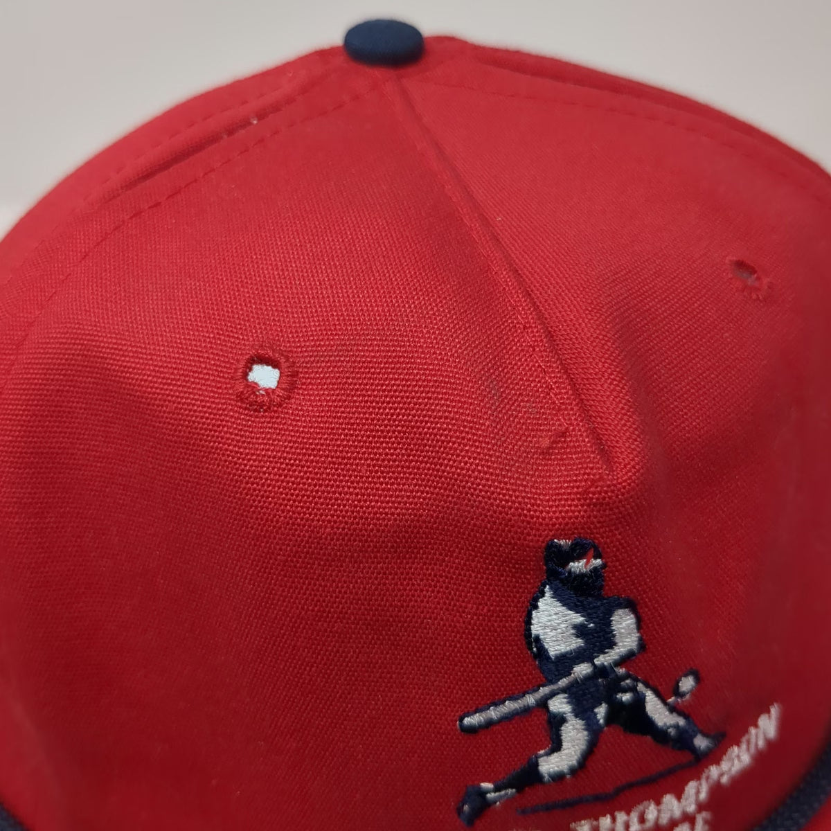 Cali-Fame 5 Panel Red Hat One Size Danny Thompson Memorial Baseball Rope Cap