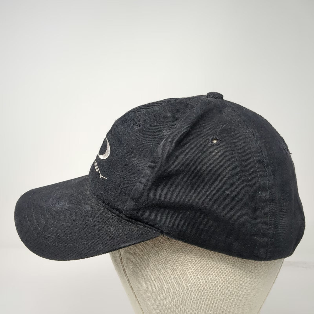 Oakley Software 1242 Snapback Hat Black One Size Logo Made in USA Vintage Rare