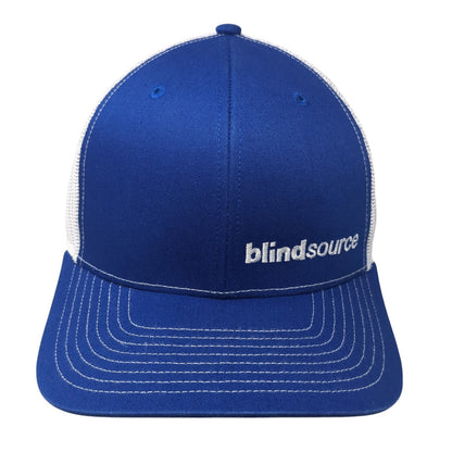 Blind Source Snapback Trucker Hat Blue One Size Adjustable Mesh Back Richardson