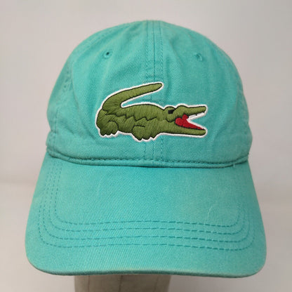 Lacoste Men's Slideback Hat Blue Embroidered Alligator Logo 100% Cotton