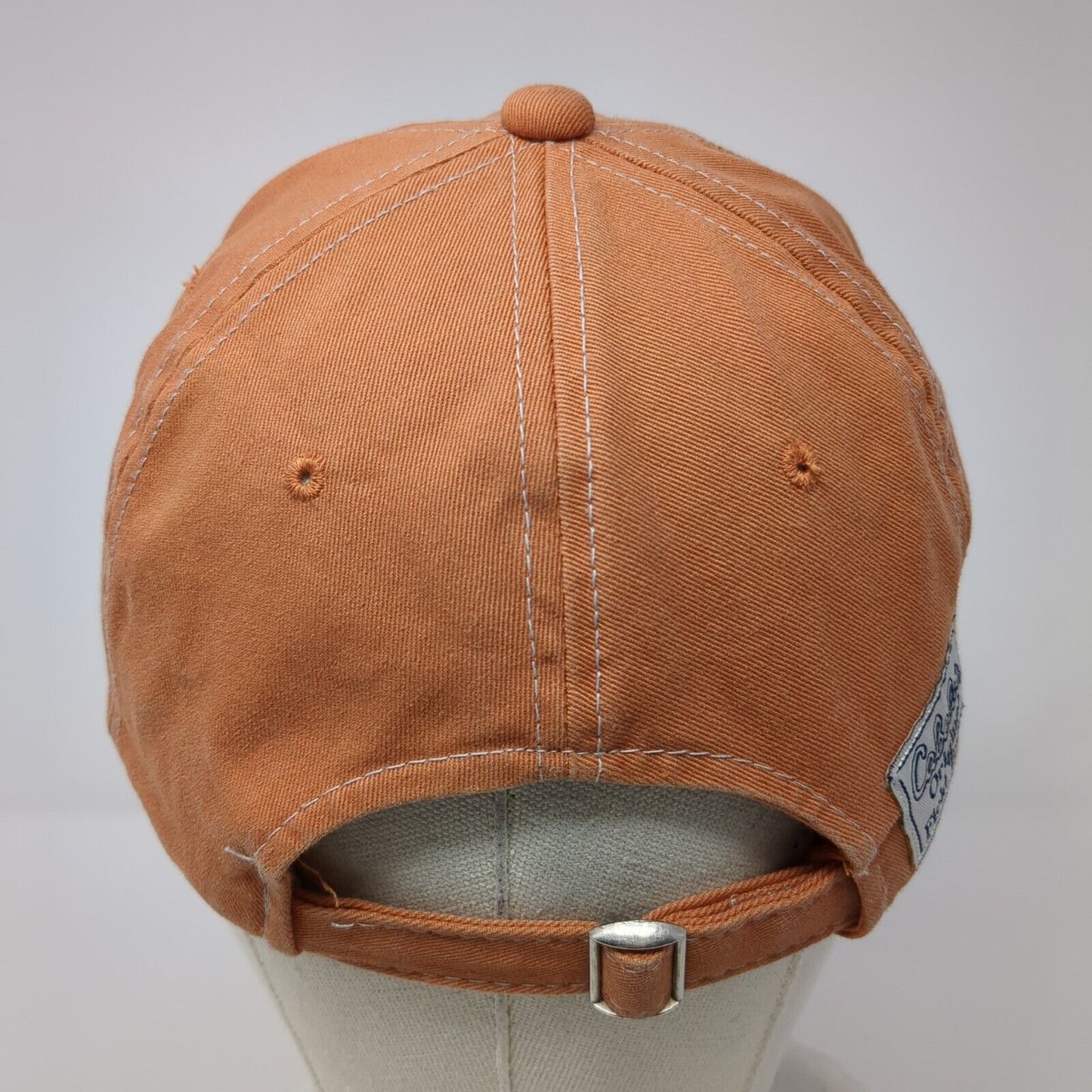 Cabela's Slideback Hat Orange One Size Adjustable Embroidered Patch