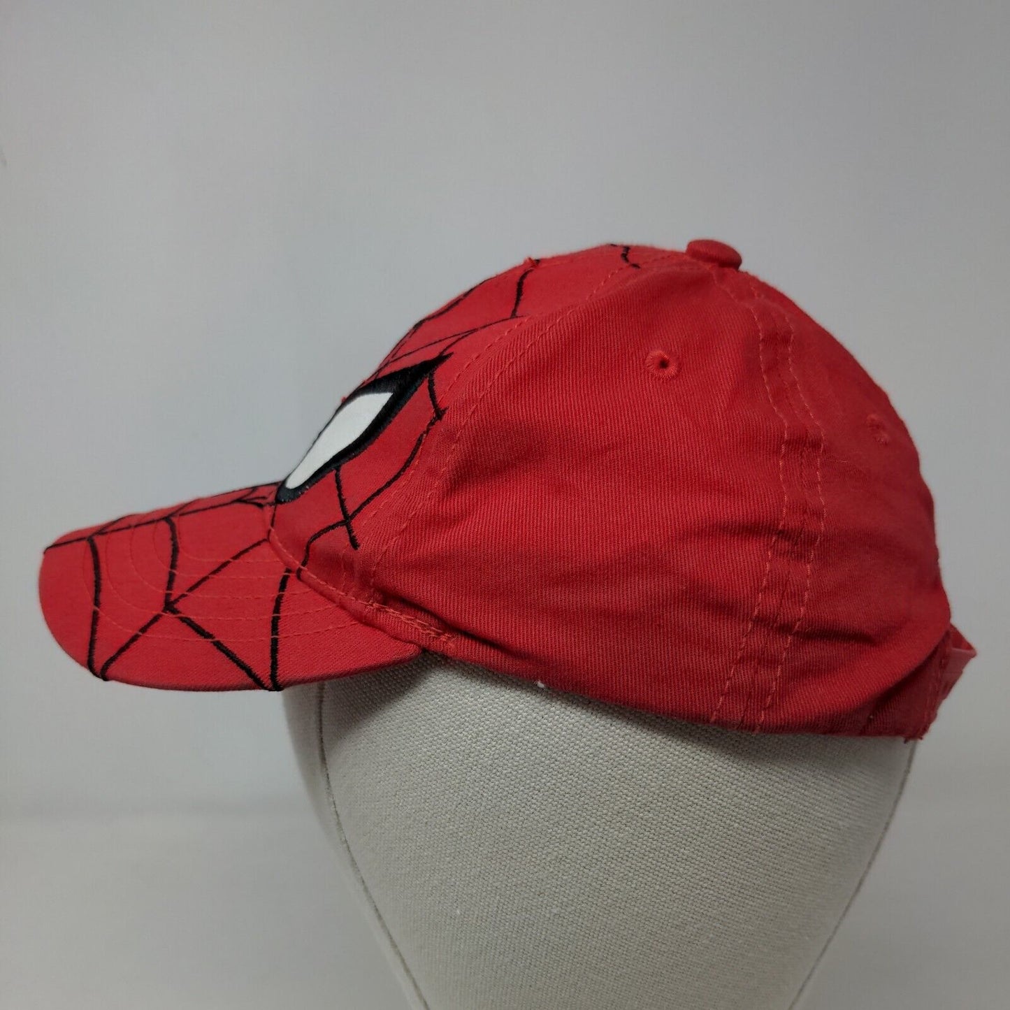Ultimate Spiderman Boy's Snapback Hat Red Size M Embroidered Face Logo