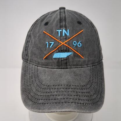 TN 1796 Slideback Hat Gray One Size Adjustable Embroidered 6 Panel