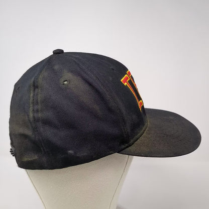 Roman Pro Snapback Hat Black One Size Embroidered IET Logo Adjustable Baseball