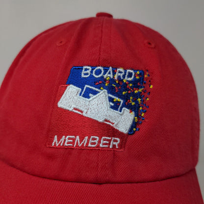 Indy 500 Festival Men's Slideback Hat Red Embroidered Board Member Logo