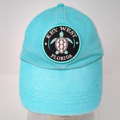 Key West Florida Stay Salty Strapback Hat Blue One Size Adjustable Embroidered